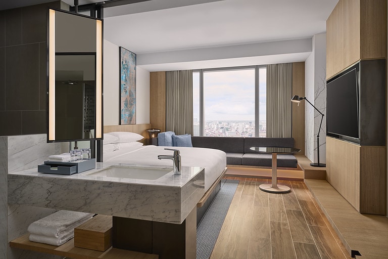 Luxury guest room at Fairfield by Marriott Phnom Penh Cambodia